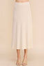 KNITTED TEXTURED RIB A - LINE SKIRT - Las Olas