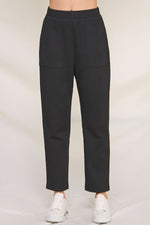 TAPERED KNIT JACUARD PULLON PANTS W/PKTS - Las Olas