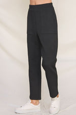 TAPERED KNIT JACUARD PULLON PANTS W/PKTS - Las Olas