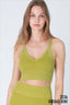 VINTAGE RIBBED V-NECK BRA TOP - Las Olas