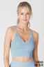 VINTAGE RIBBED V-NECK BRA TOP - Las Olas