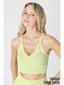 VINTAGE RIBBED V-NECK BRA TOP - Las Olas