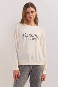 CASSIE PAWSITIVE LS TEE - Las Olas