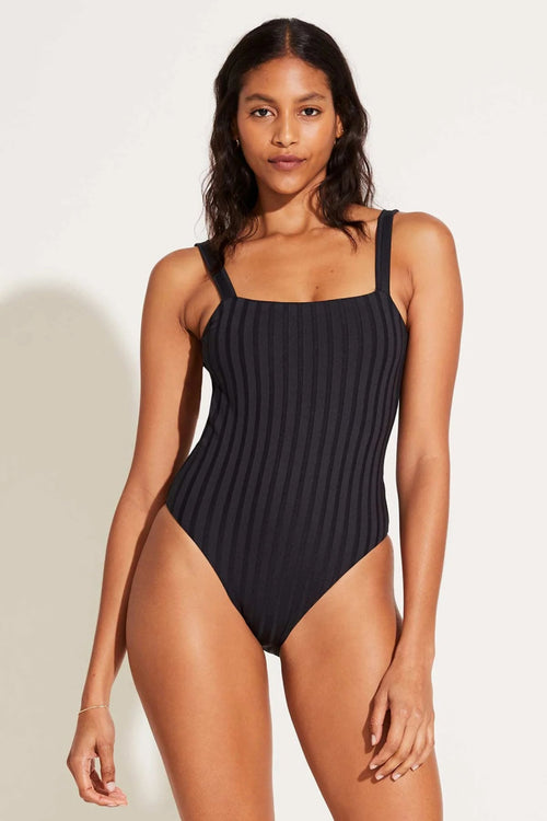 Square Neck One Piece Swimsuit