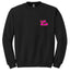 PINK 80s LOGO CREWNECK SWEATER - Las Olas