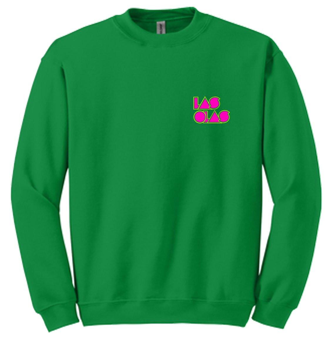 PINK 80s LOGO CREWNECK SWEATER Las Olas Las Olas