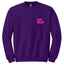 PINK 80s LOGO CREWNECK SWEATER - Las Olas