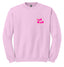 PINK 80s LOGO CREWNECK SWEATER - Las Olas