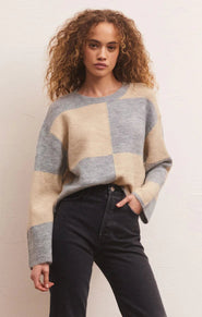 ROSI BLOCKED SWEATER - Las Olas