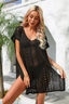 SIDE SLIT HOLLOW KNITTED SWIMWEAR COVER UP - Las Olas