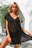 SIDE SLIT HOLLOW KNITTED SWIMWEAR COVER UP - Las Olas