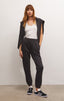 SLIM QUILTED JOGGER BLACK - Las Olas