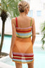 STRIPE PATTERN CAMI STYLE BEACH COVERUP - Las Olas