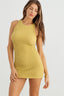 TEXTURED SLEEVELESS CUT OUT BACK MINI DRESS - Las Olas