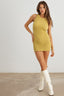 TEXTURED SLEEVELESS CUT OUT BACK MINI DRESS - Las Olas