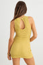 TEXTURED SLEEVELESS CUT OUT BACK MINI DRESS - Las Olas