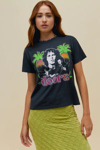 THE DOORS TWIN PALMS RINGER TEE - Las Olas